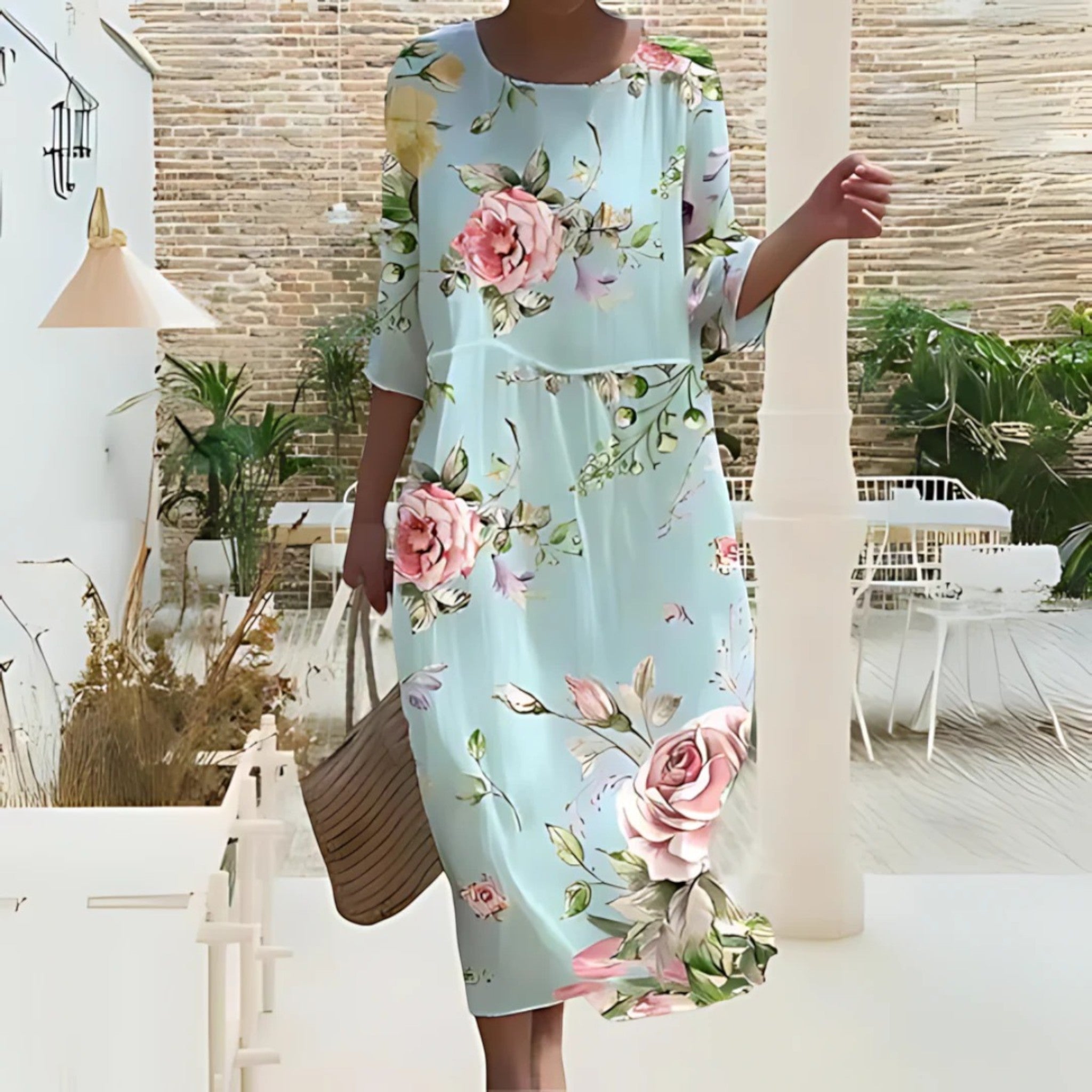 Amira | Zomerse Jurk Met Bloemenprint | Maxi