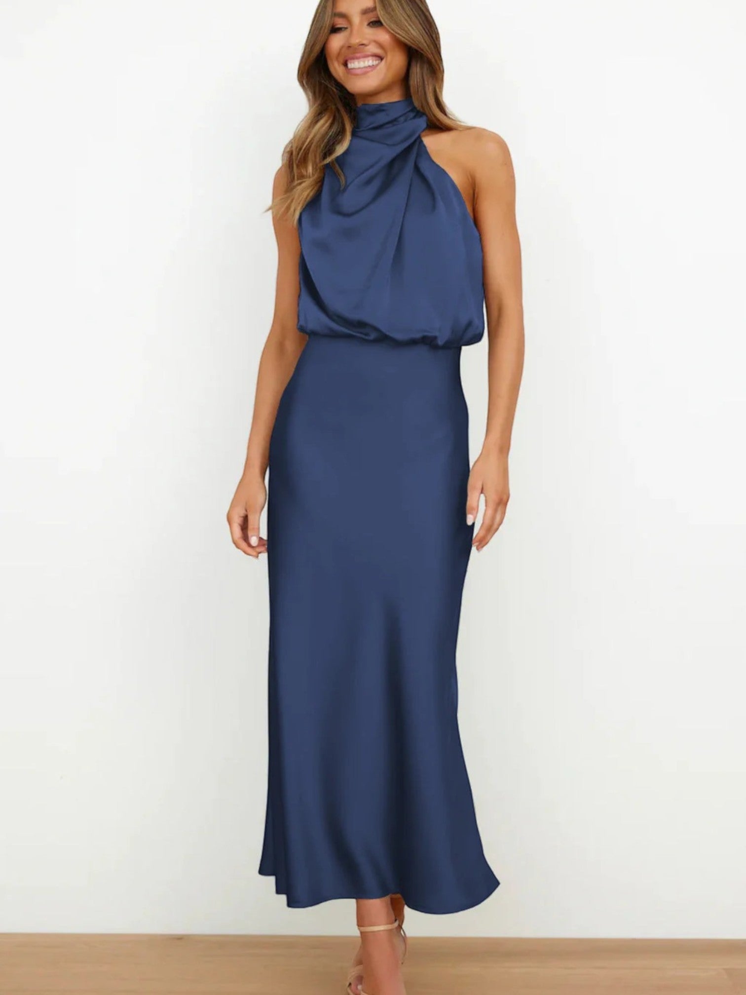 Carmen | Maxi Halterjurk Blauw