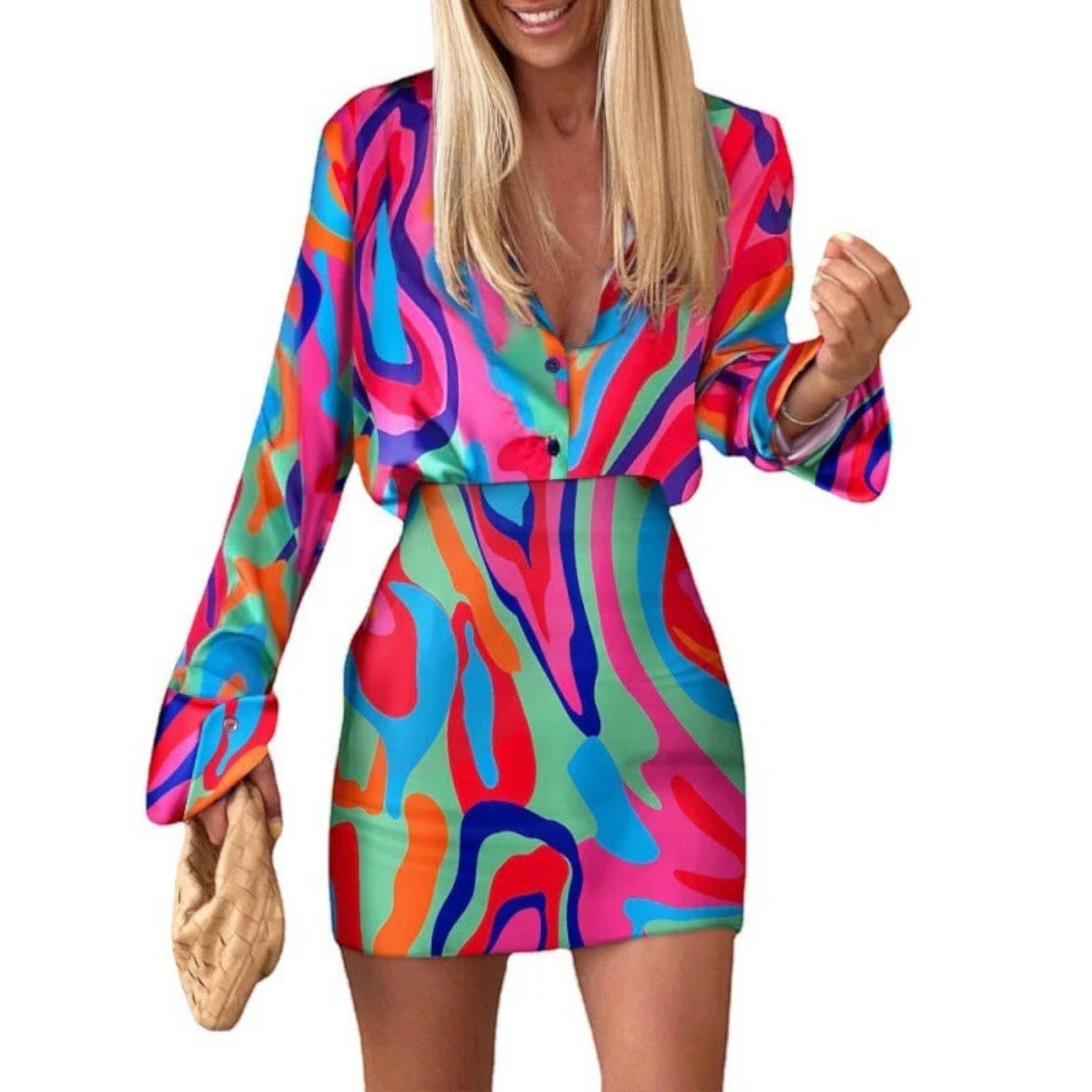 Tweedelige Set Met Print