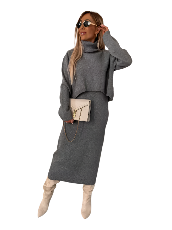 2-Delige Kasjmier Coltrui & Rok Set