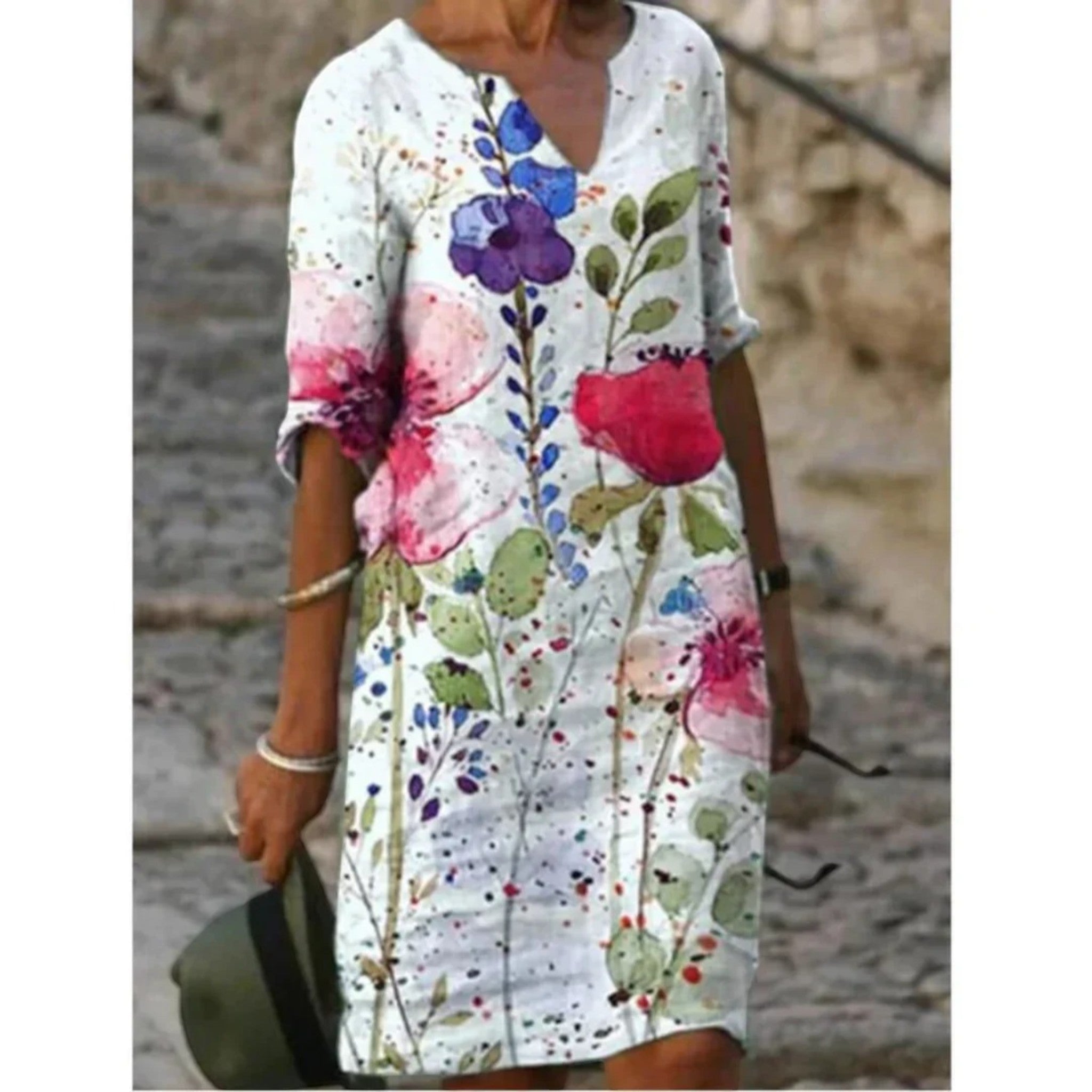 Camila | Zomerjurk Met Bloemenprint | Mini