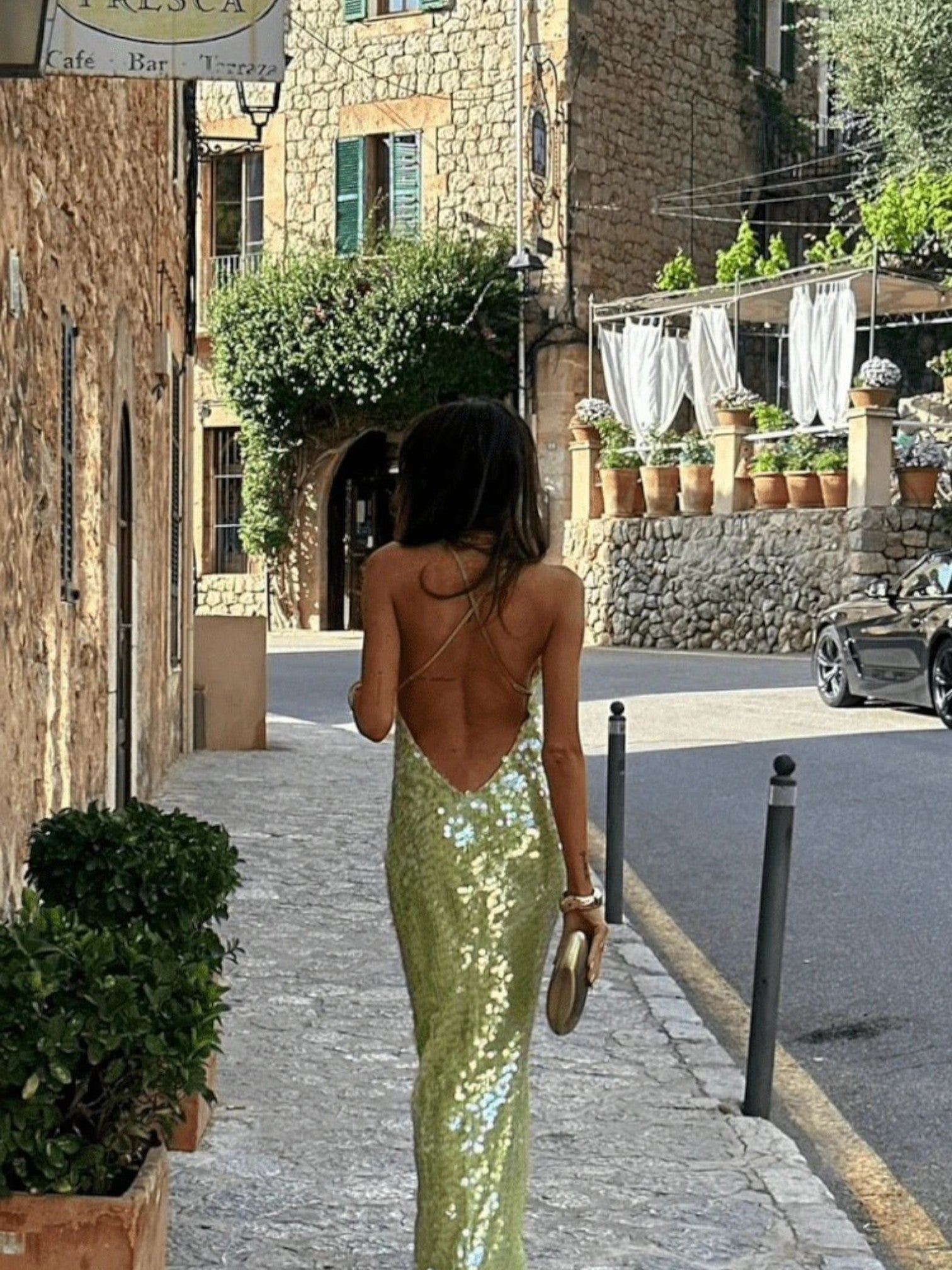 Estelle | Elegante Maxi Jurk Met Pailletten