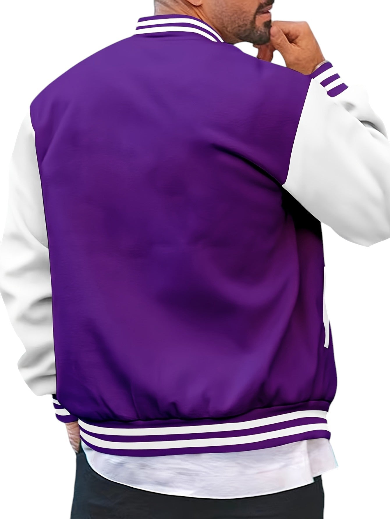 Klassieke Varsity Jas – Heren Casual Baseball Jack met Regular Fit