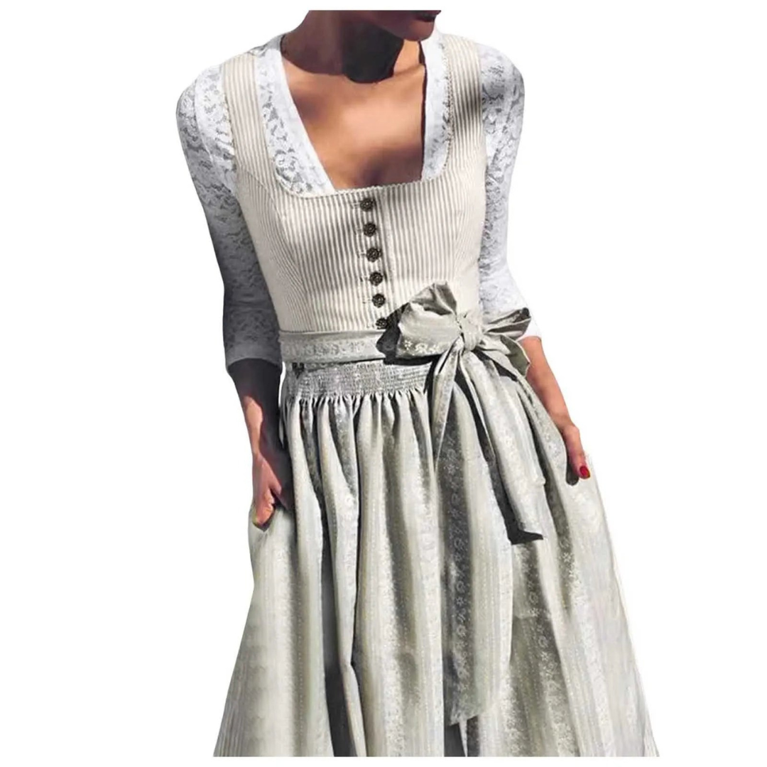 Klassieke Oktoberfest Dirndljurk | Vierkante Hals