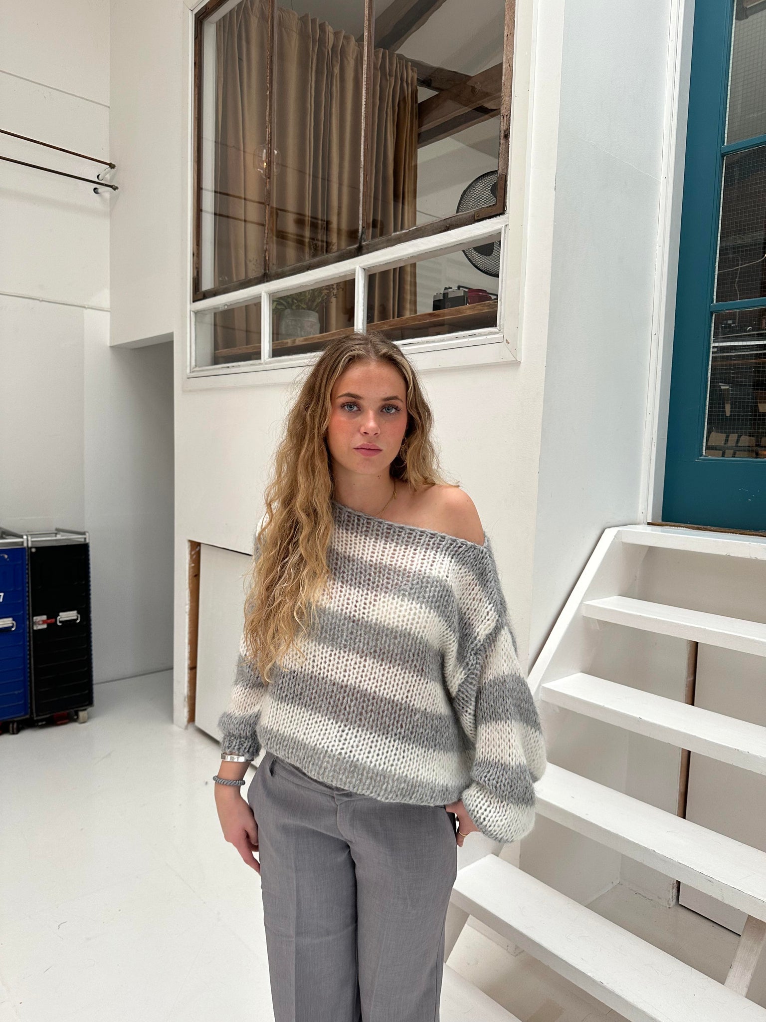 Losse Gestreepte Trui Dames - Corey