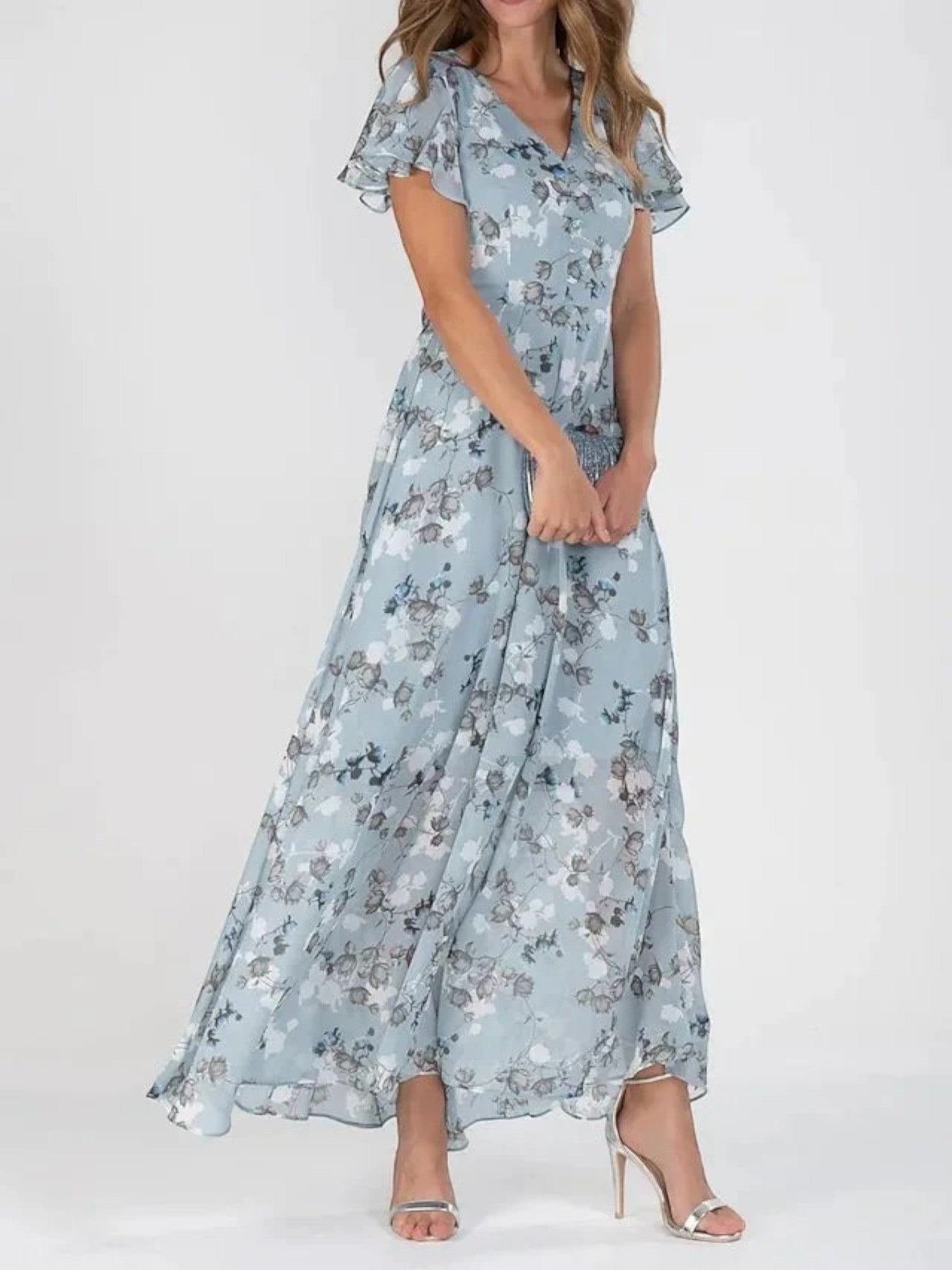 Vivienne | Maxi Zomerjurk Met Bloemenprint