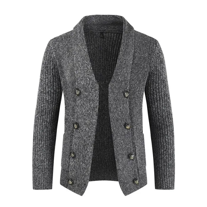 Warm Heren Vest Met Knopen