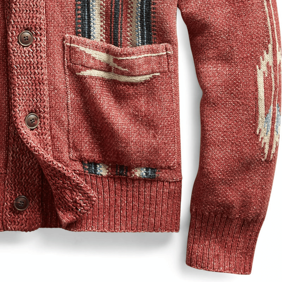 Jacquard Wollen Heren Vest - Maeve