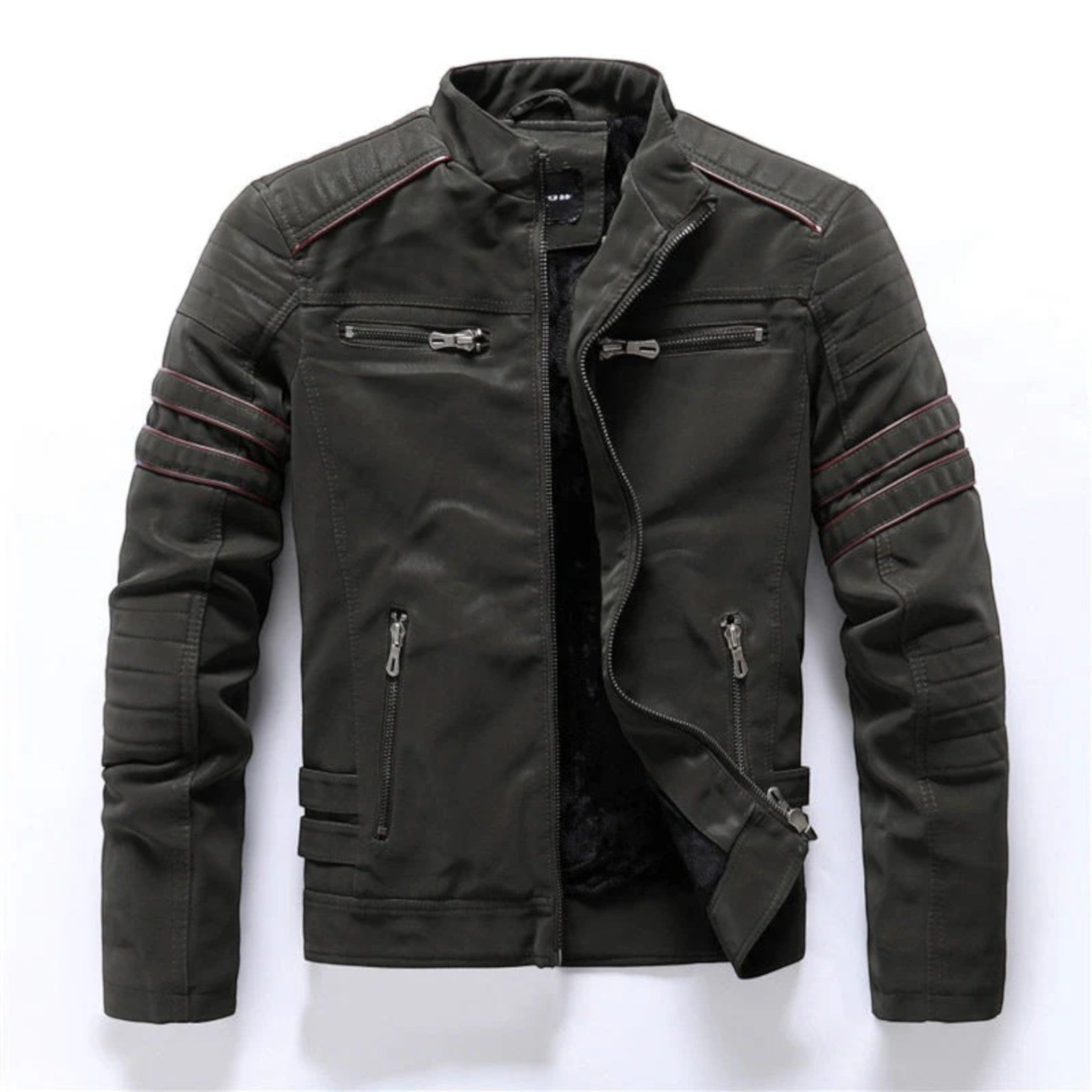 Victor | Stijlvolle Heren Motorjas | Ritssluiting