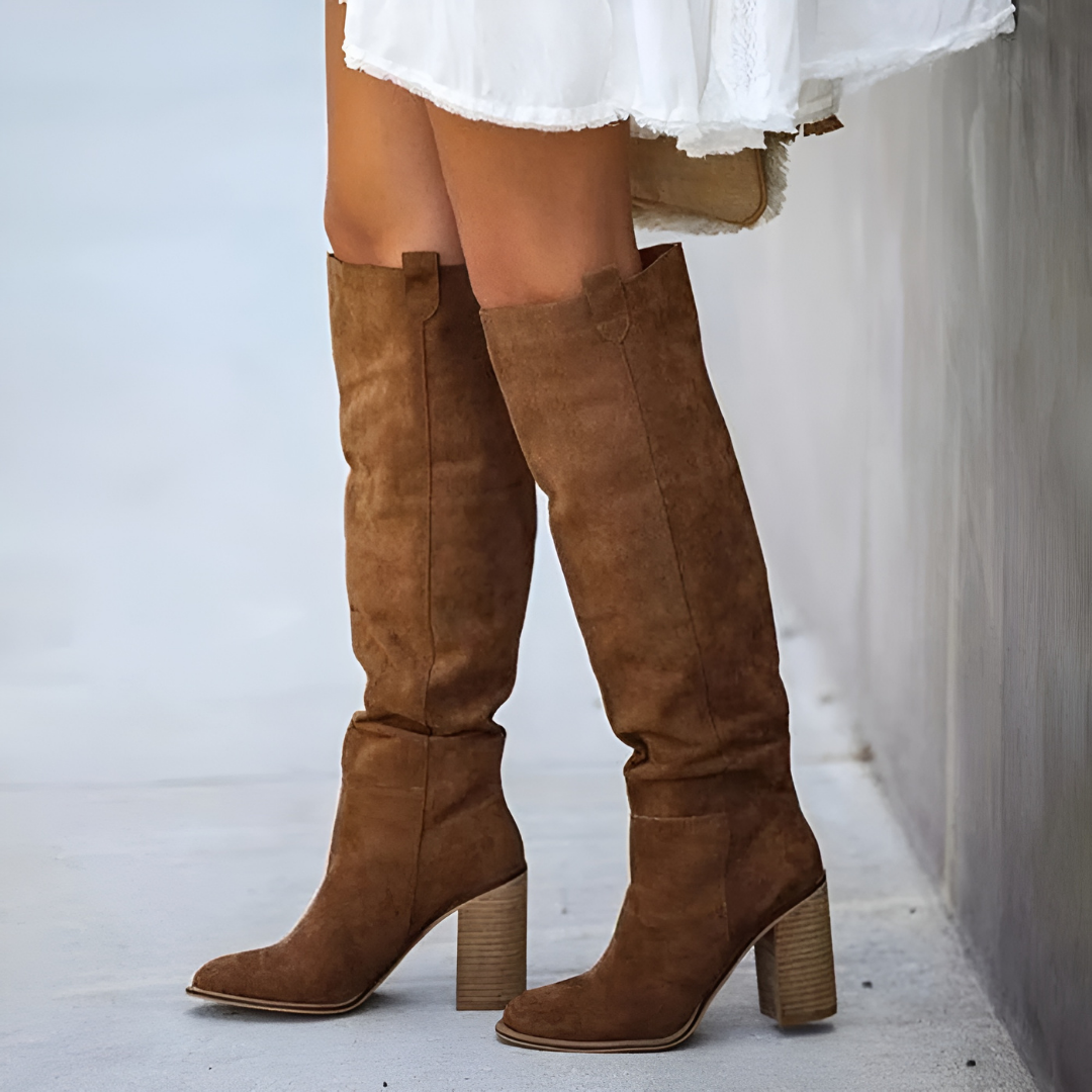 Suede Hoge Dames Laarzen