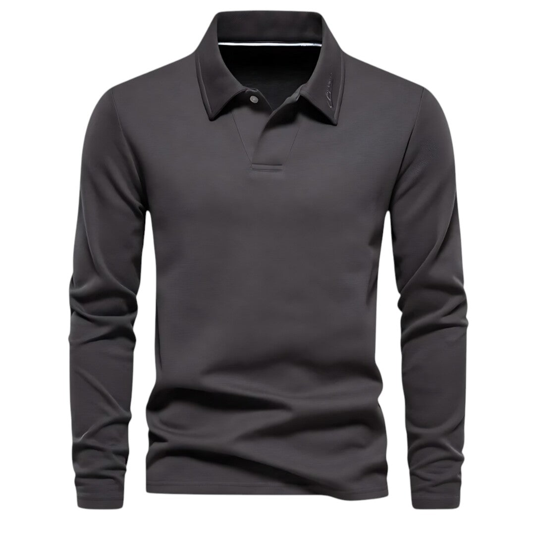 Lauren - Casual Heren Polo Met Lange Mouwen