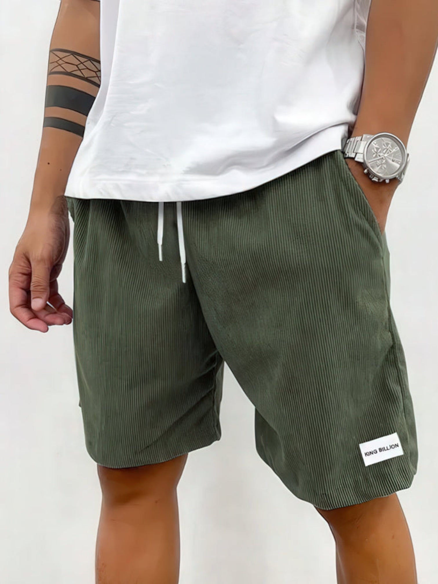 Roman | Heren Casual Corduroy Shorts