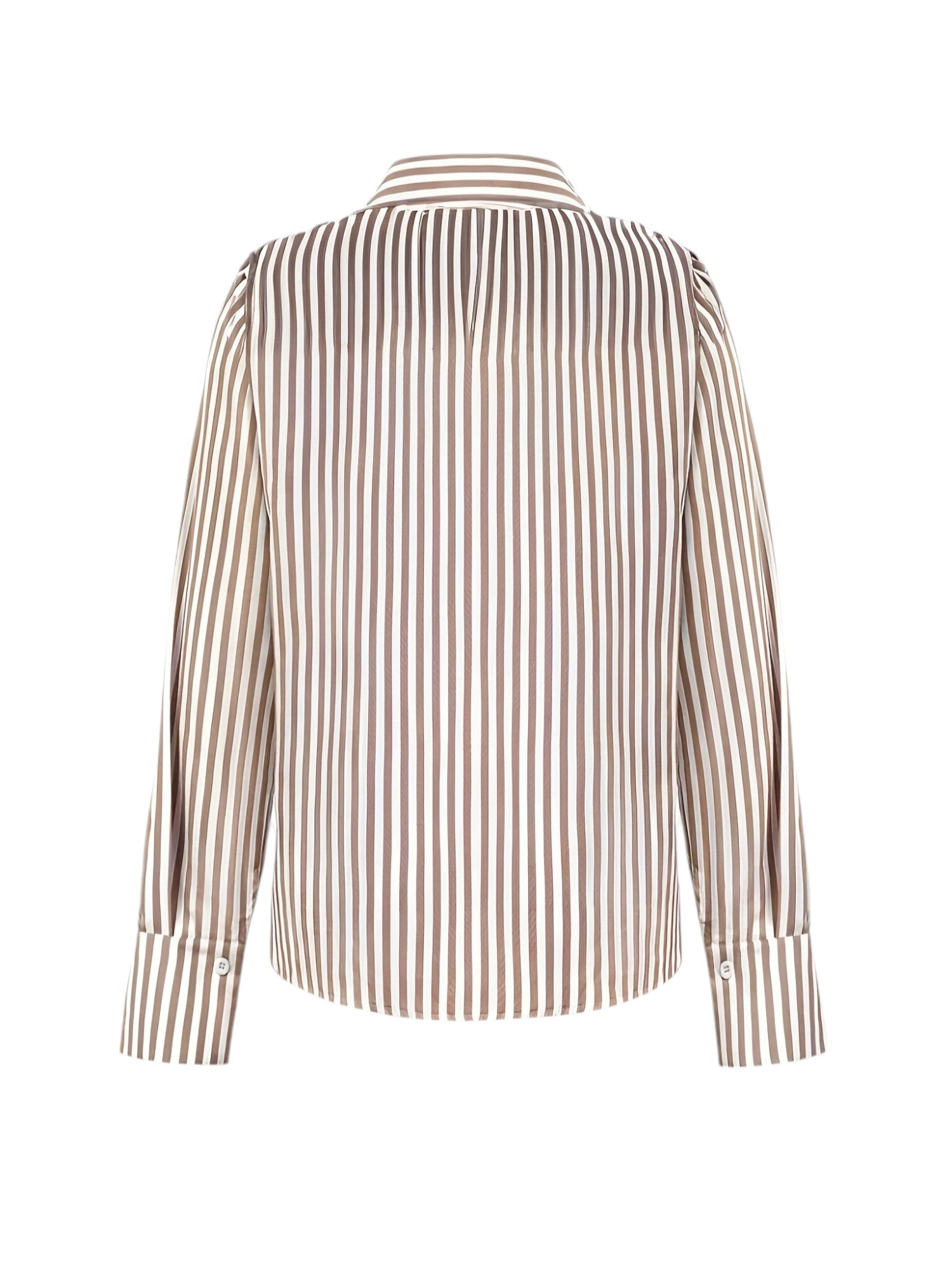 Gestreepte Blouse Met Knopen Dames