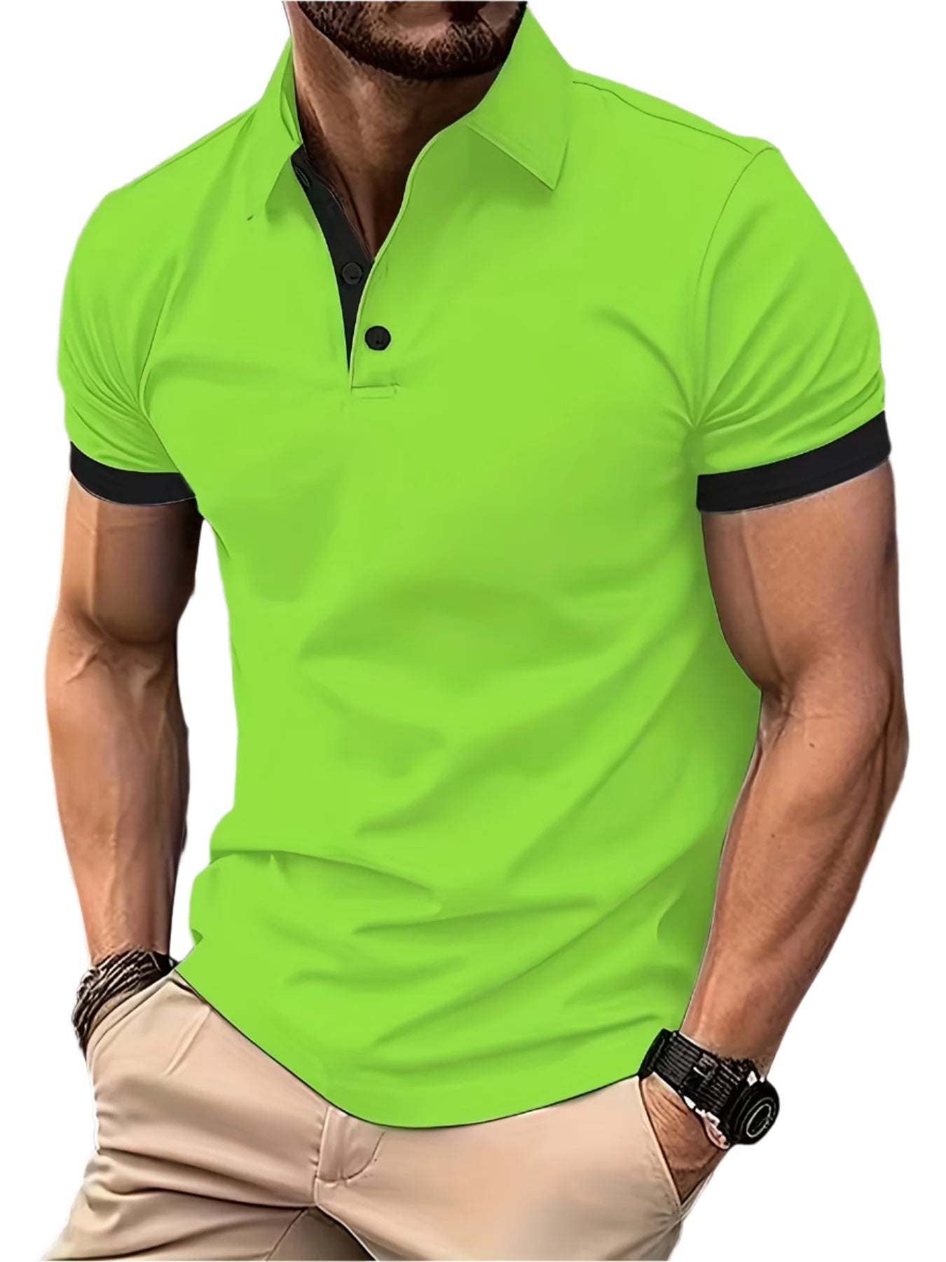 Premium Heren Polo Shirt Korte Mouwen