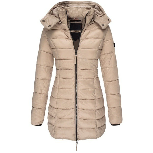 Lange Winterjas Met Capuchon Voor Dames