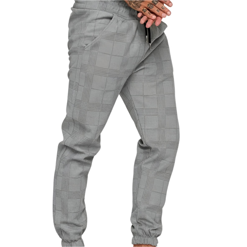 Xander - Trendy Geruite Joggingbroek Heren