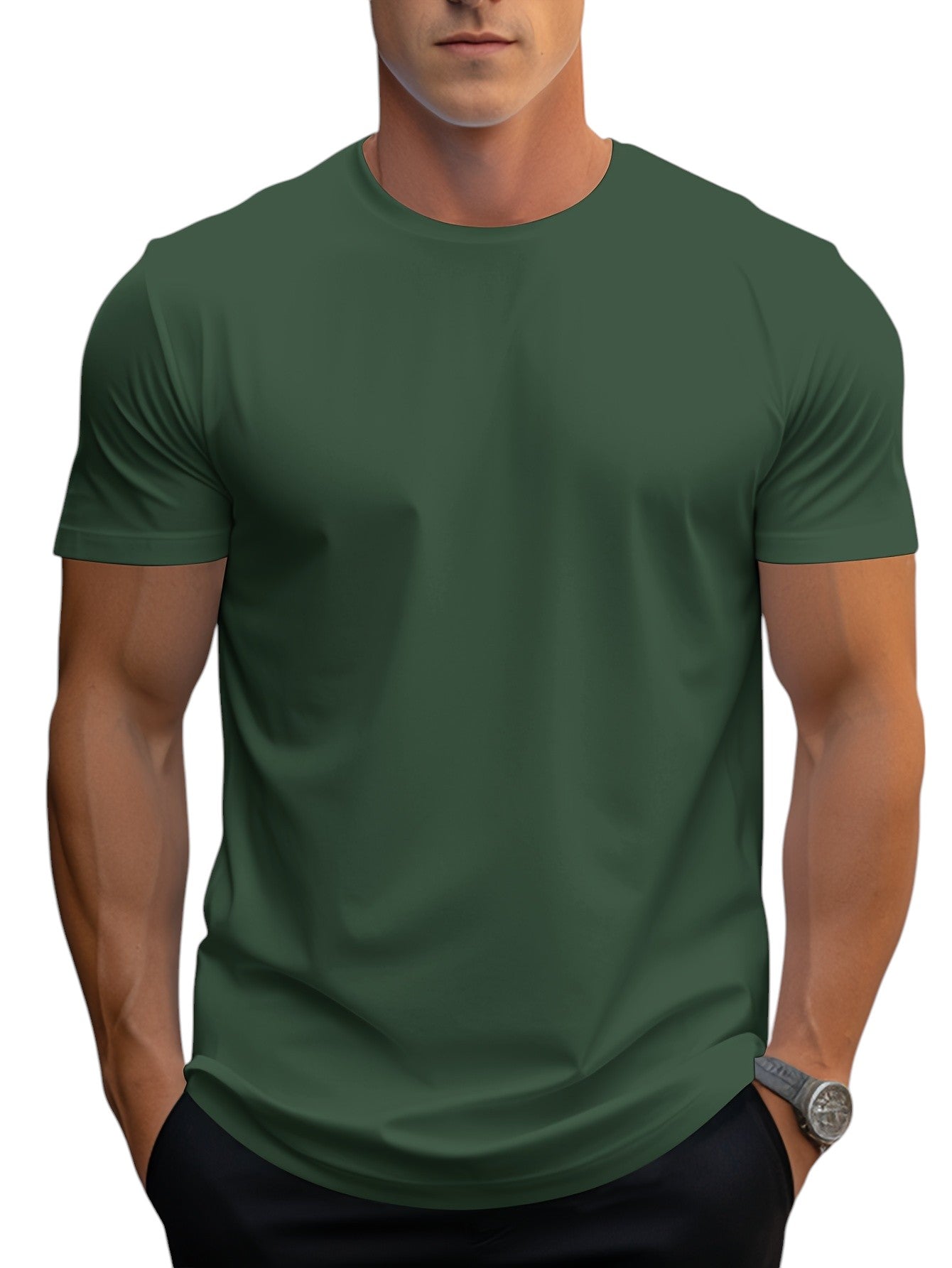 Heren Basic T-shirt Regular Fit