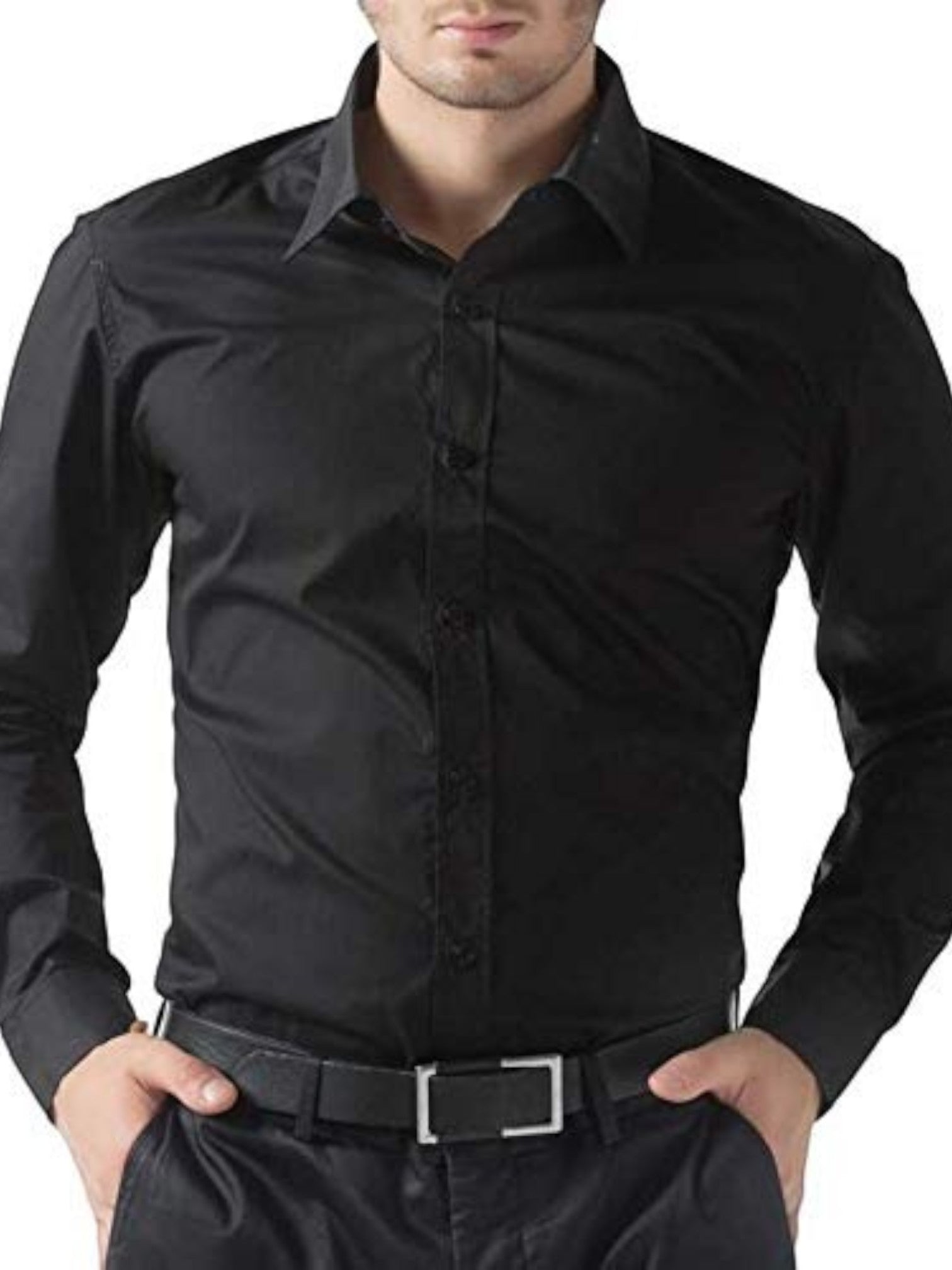 Lucas | Casual Heren Overhemd Met Stretch | Lange Mouwen