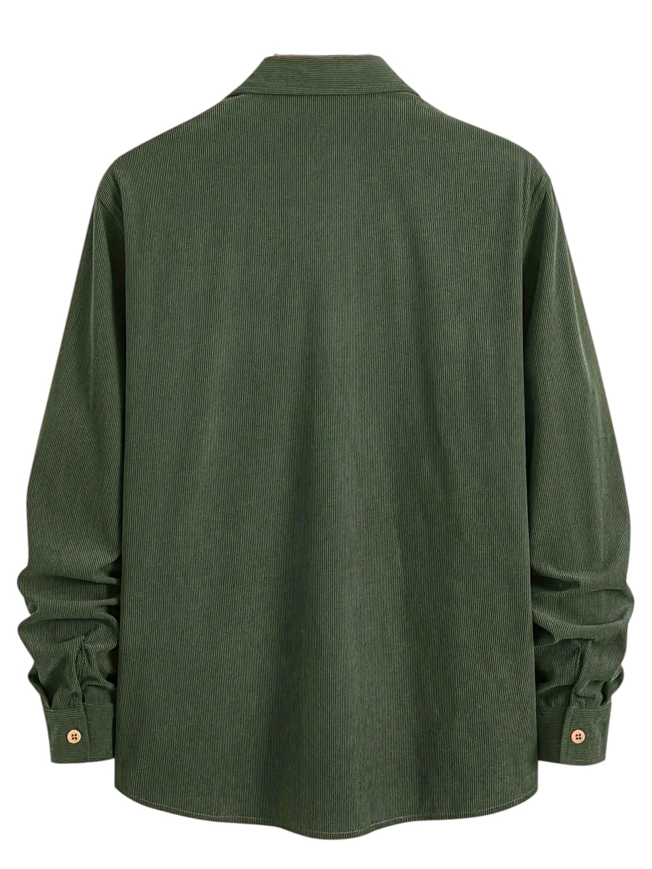 Heren Casual Katoenen Overhemd – Regular Fit, Reverskraag, Voorzakken
