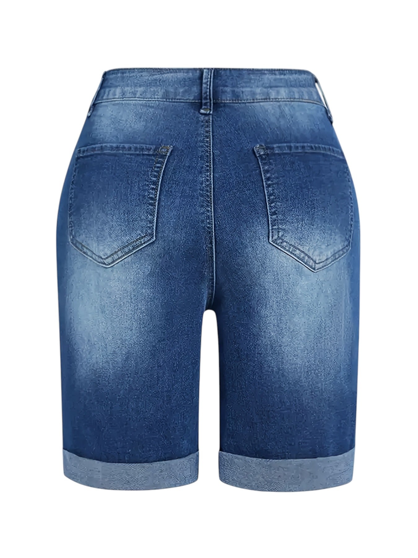 Dames Denim Shorts Met Stretch