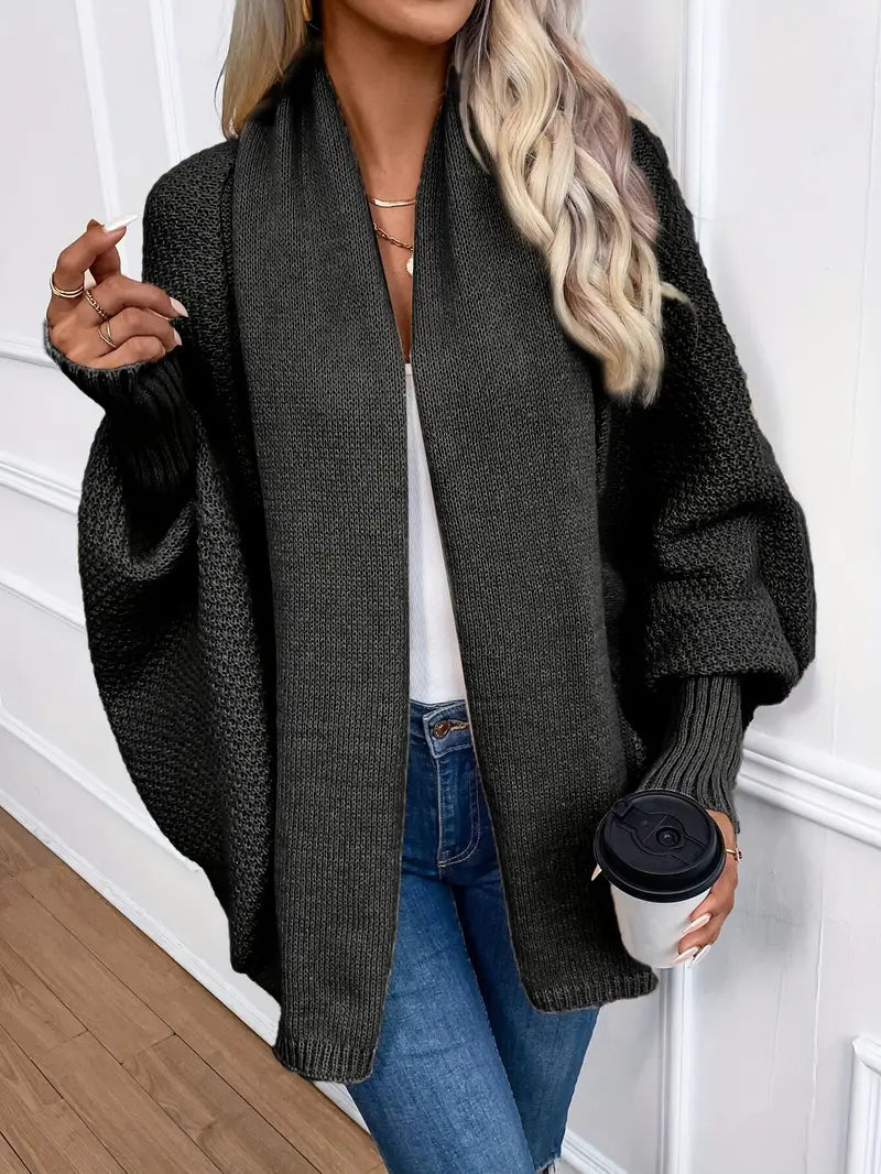 Casual Oversized Gebreid Vest Voor Dames