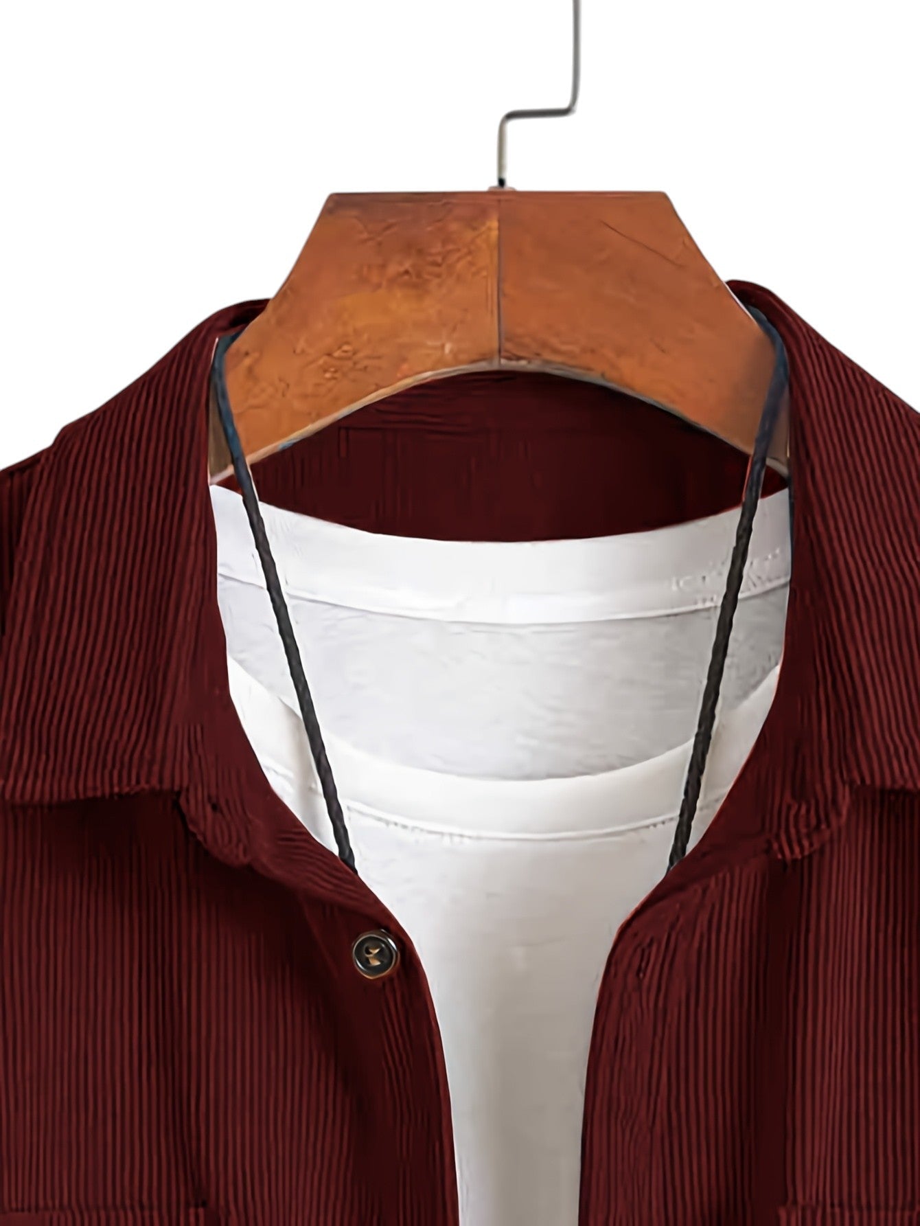 Heren Corduroy Spijker Blouse