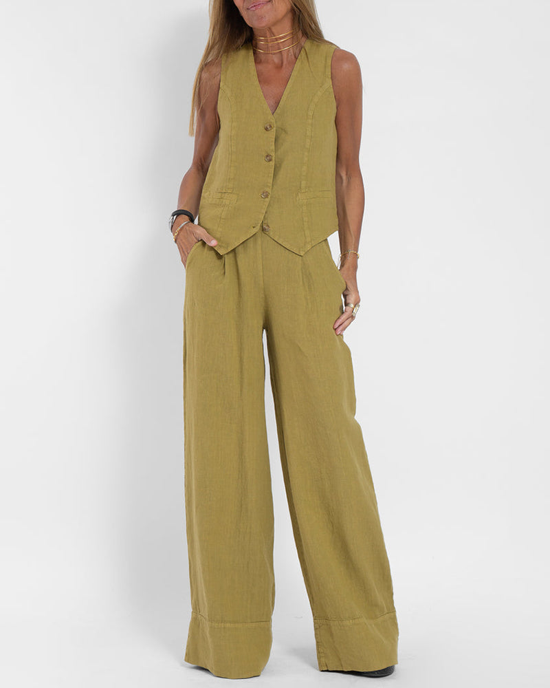 2-Delige Set Top & Wijde Broek