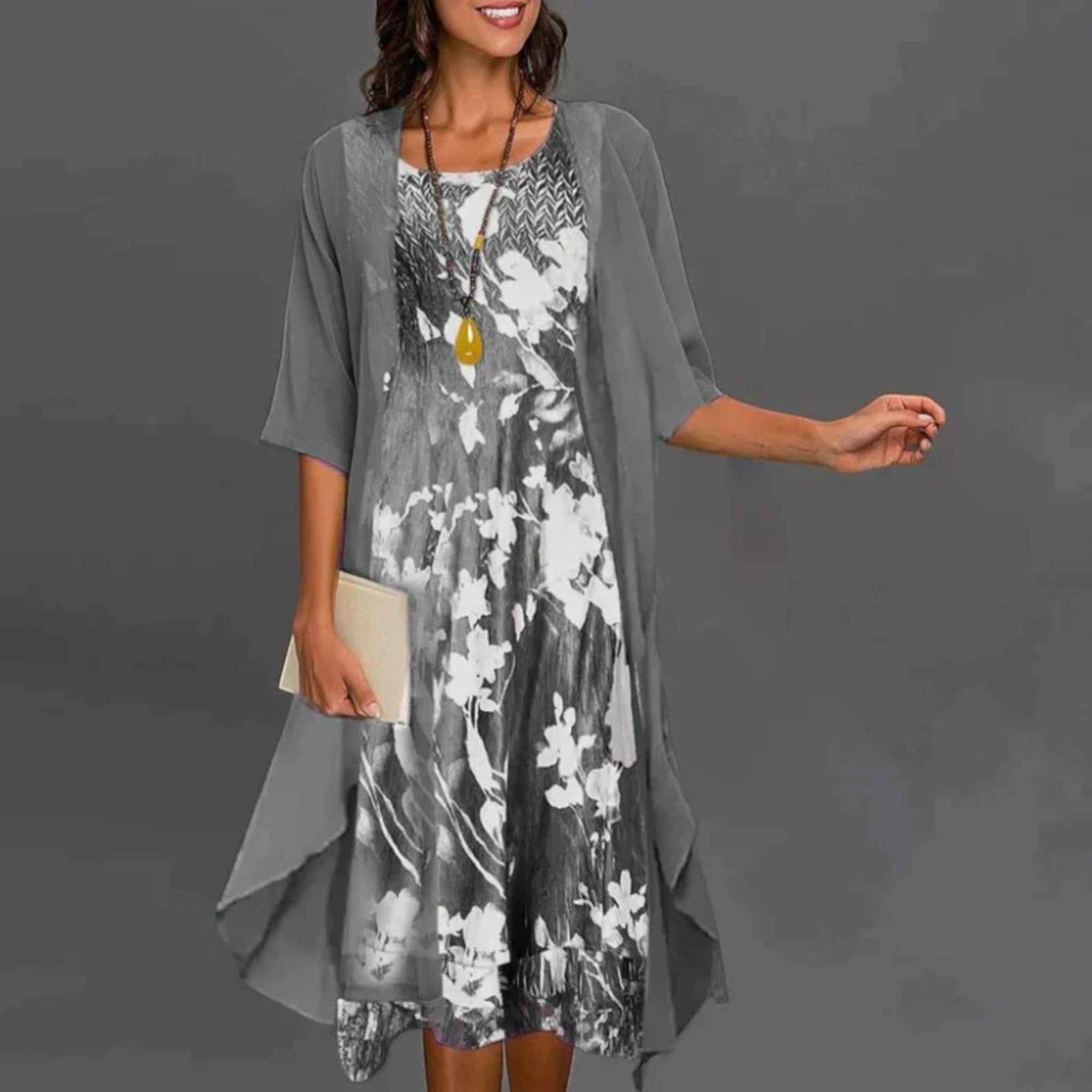 Malia | Blazerjurk Met Bloemenprint | Midi