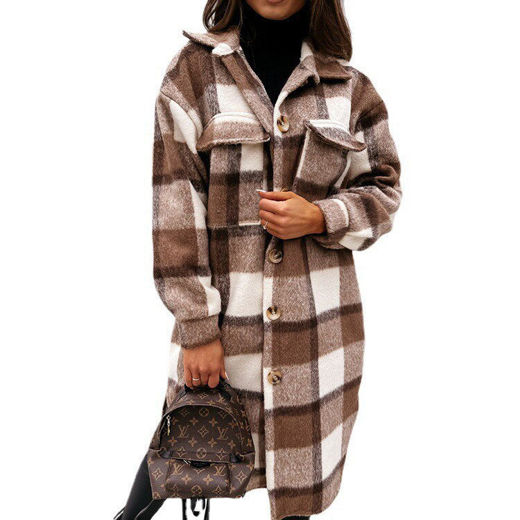 AYDEN - Dames Trenchcoat Tussenjas Geruit