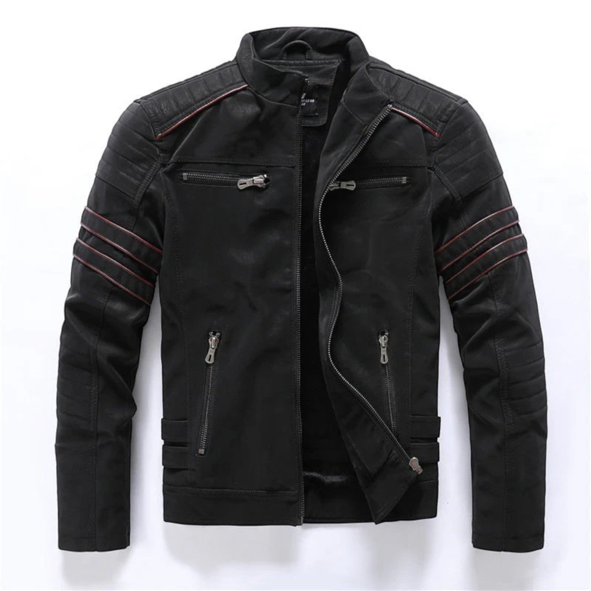 Victor | Stijlvolle Heren Motorjas | Ritssluiting