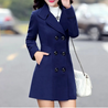 Chaveli - Chique Getailleerde Dames Trenchcoat lange trenchcoat damesjas met knopen 