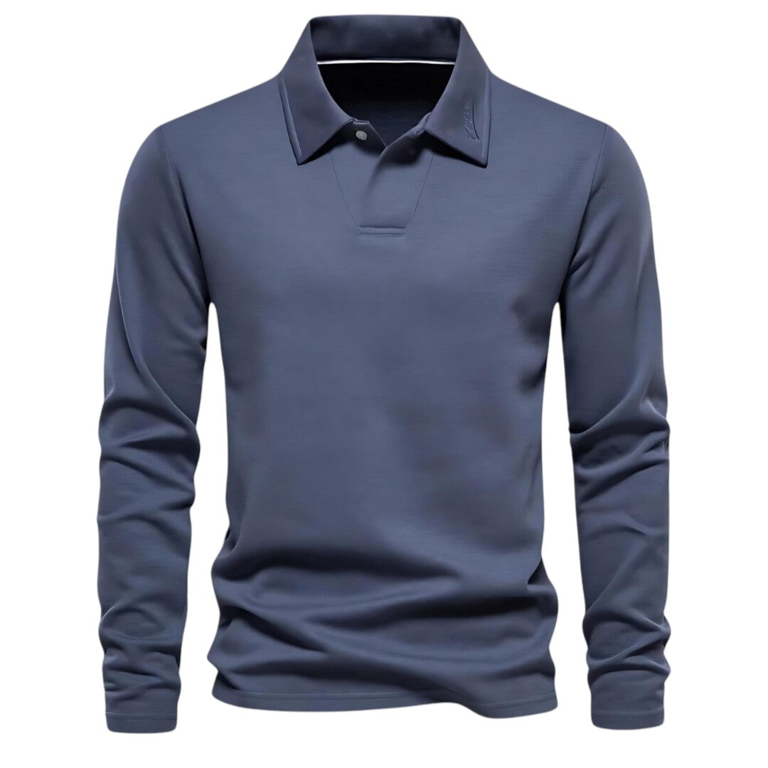 Lauren - Casual Heren Polo Met Lange Mouwen