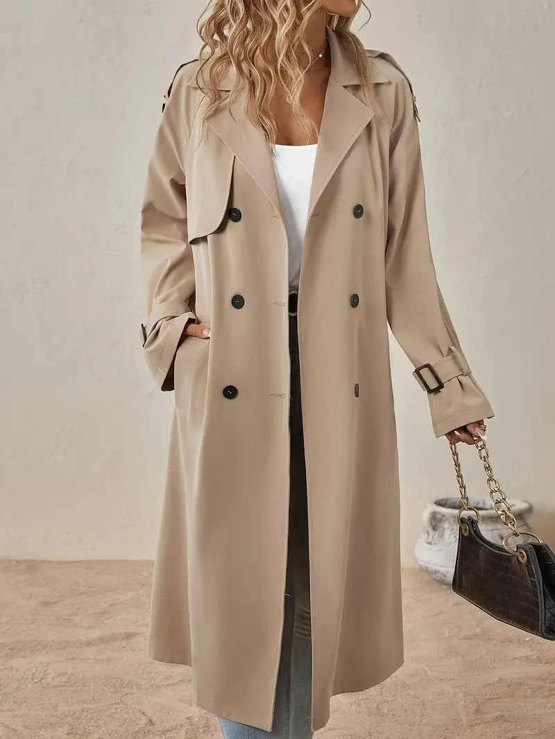 Lange trenchcoat Jas Voor Dames - Elisa