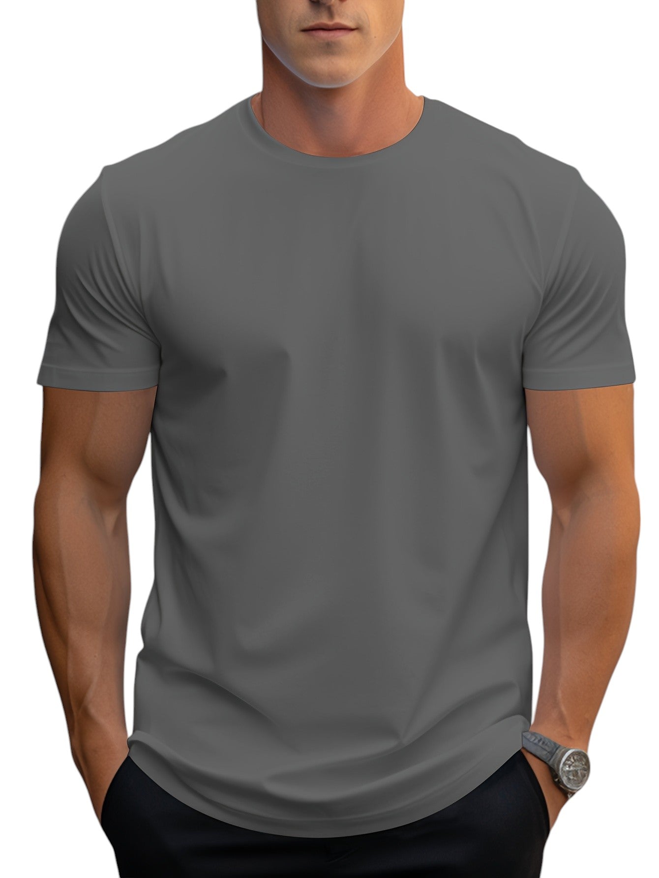 Heren Basic T-shirt Regular Fit