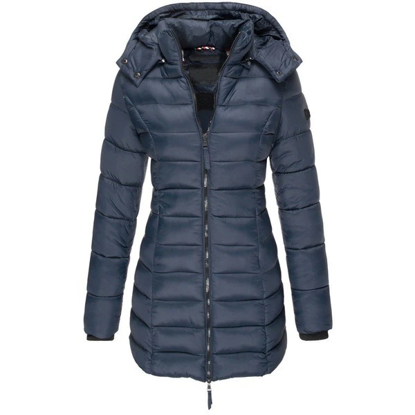 Lange Winterjas Met Capuchon Voor Dames