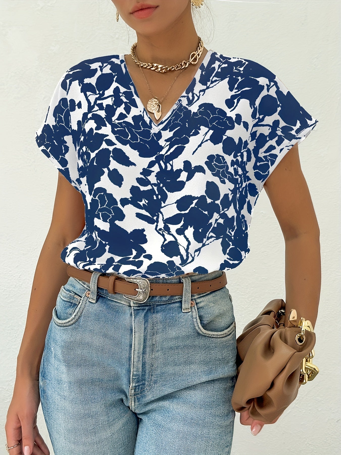 Zomer Shirt Dames Met Bloemenprint