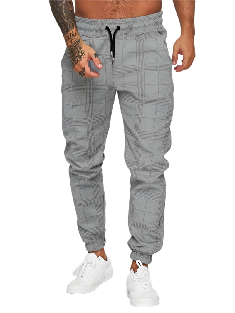 Xander - Trendy Geruite Joggingbroek Heren