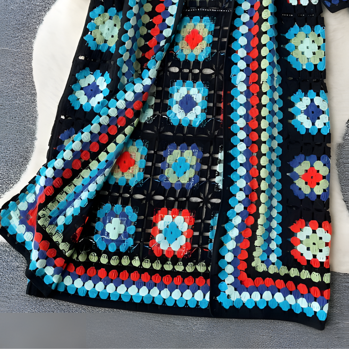 Kleurrijke Lange dames Cardigan voor Elke Gelegenheid - Aubrey
