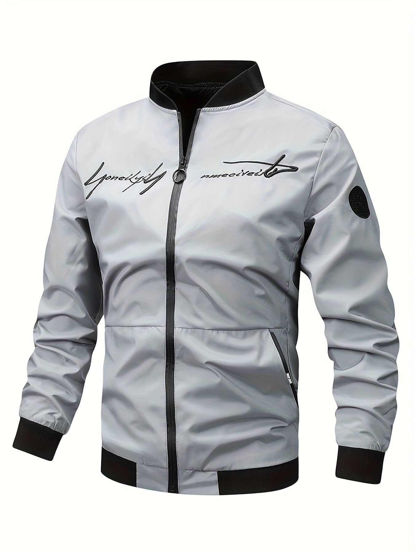 Slim Fit Bomberjas Voor Heren