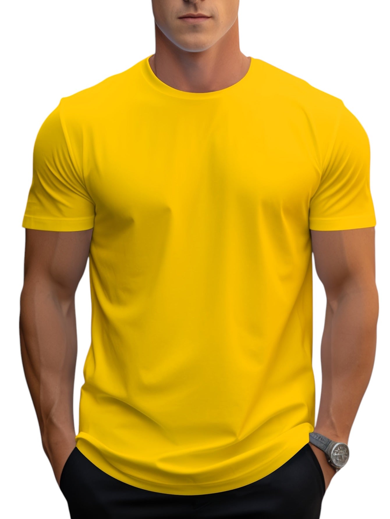 Heren Basic T-shirt Regular Fit