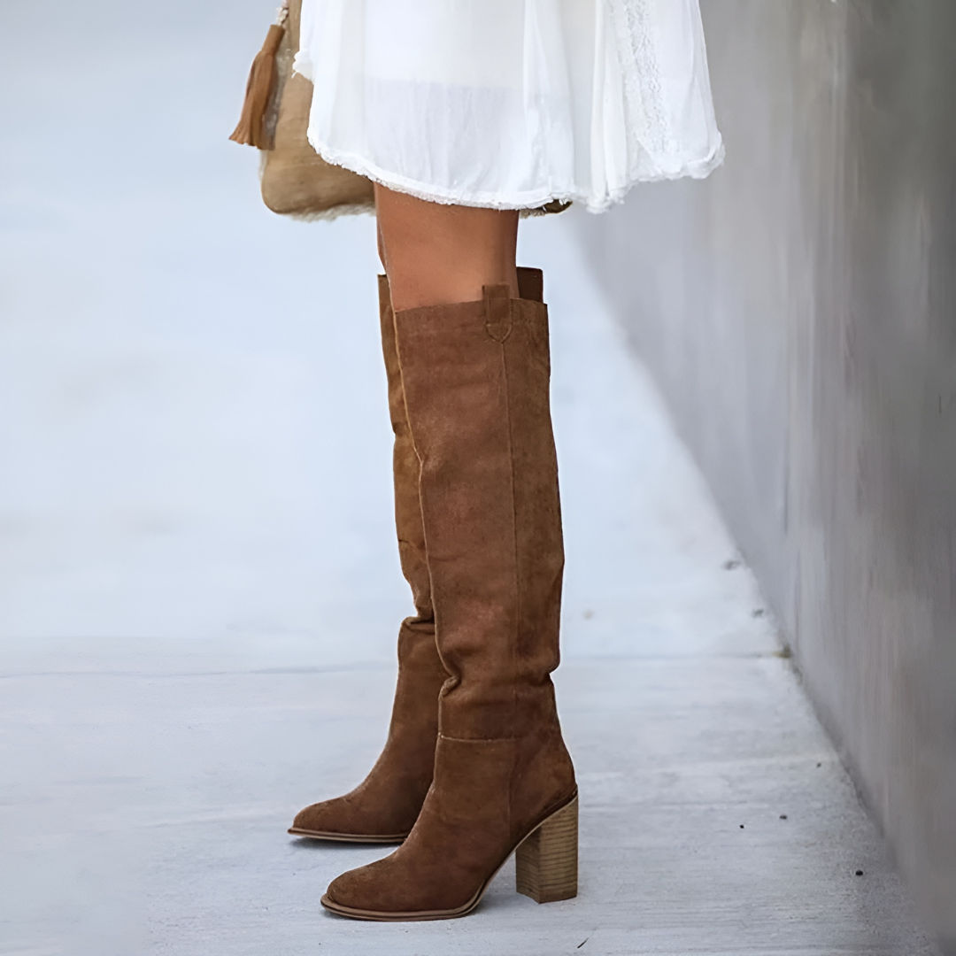 Suede Hoge Dames Laarzen