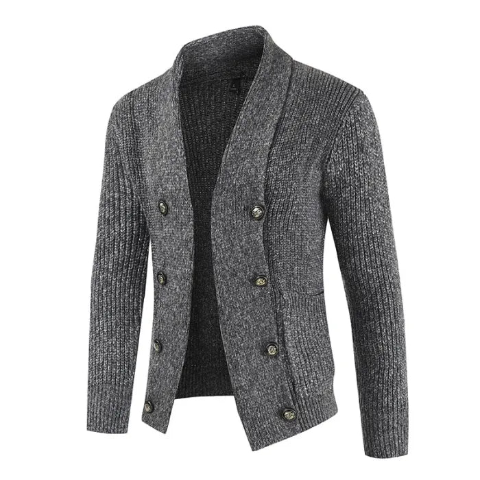 Warm Heren Vest Met Knopen