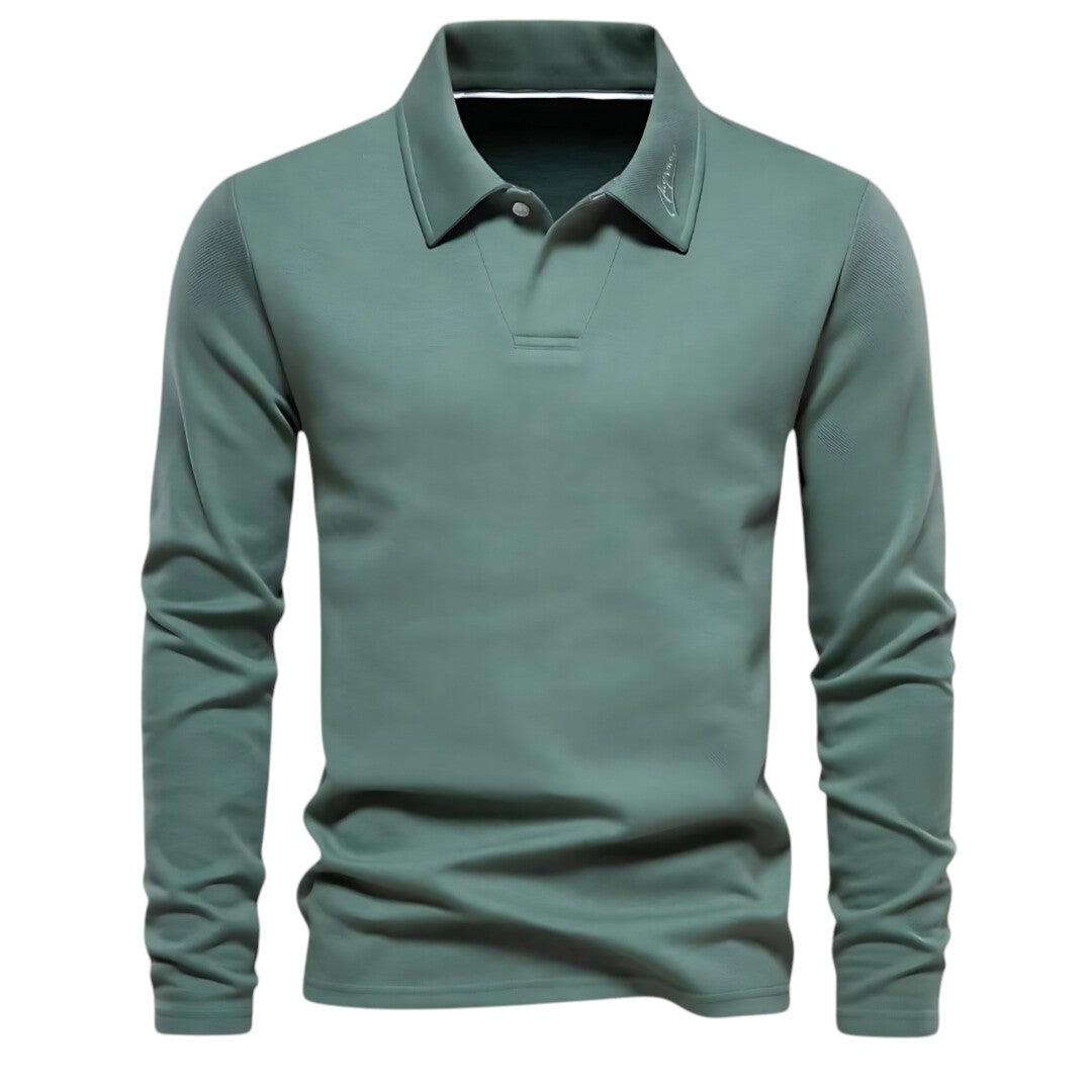 Lauren - Casual Heren Polo Met Lange Mouwen