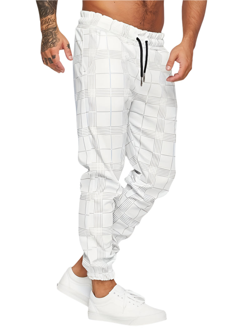 Xander - Trendy Geruite Joggingbroek Heren