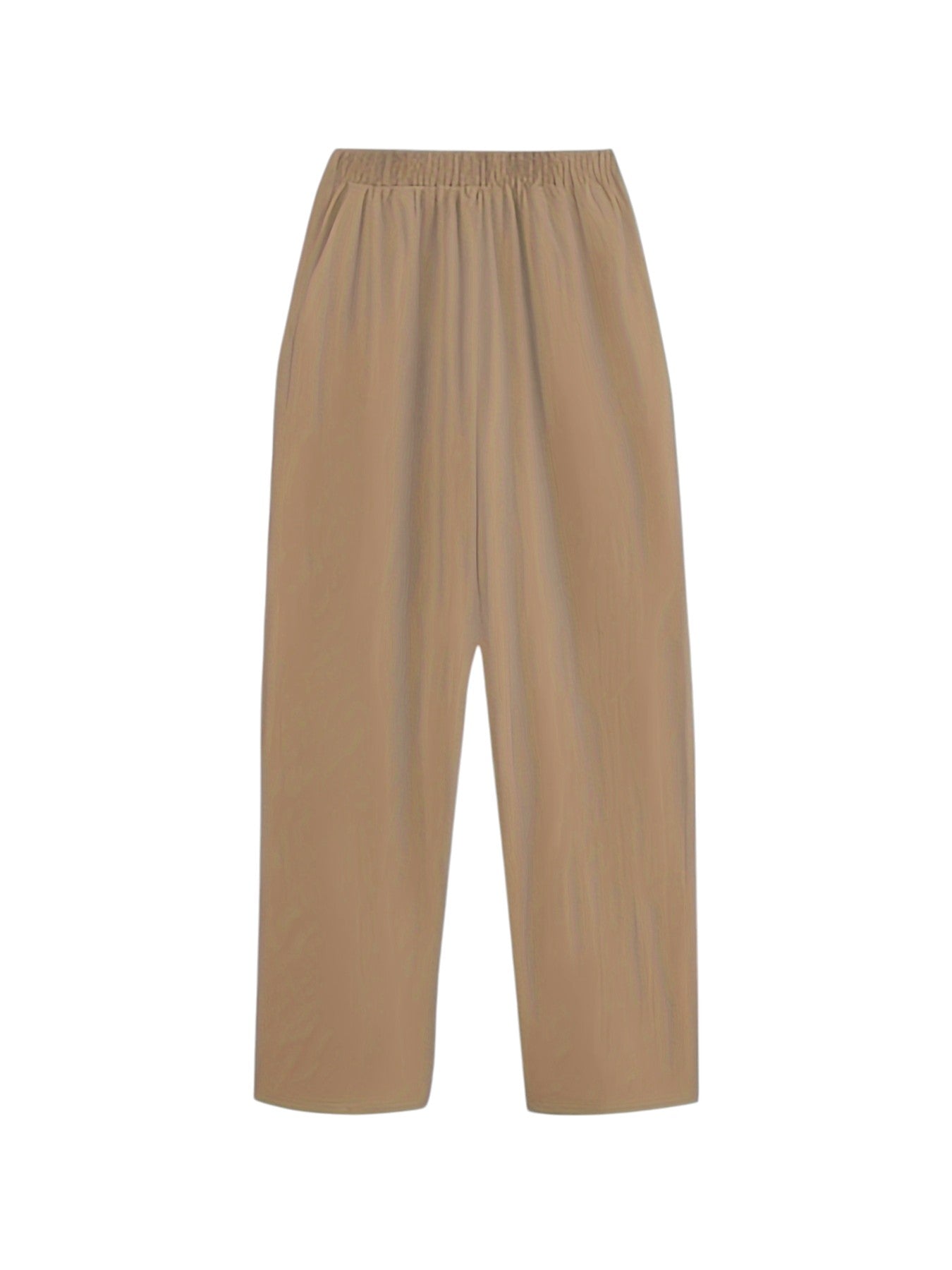 Dames Elastische Broek In Effen Kleuren