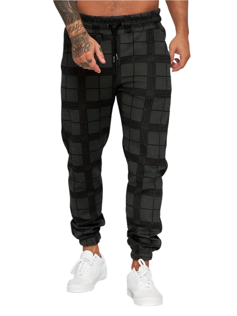Xander - Trendy Geruite Joggingbroek Heren