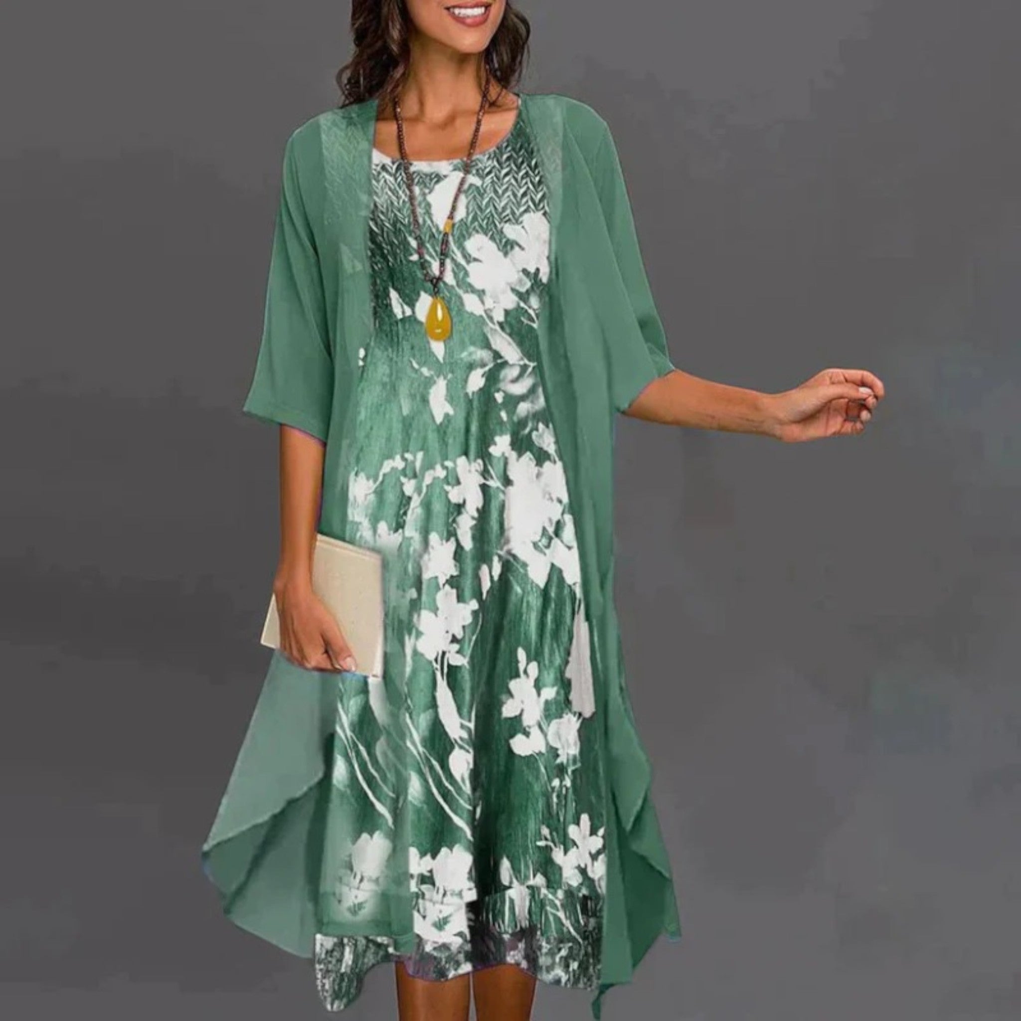 Malia | Blazerjurk Met Bloemenprint | Midi