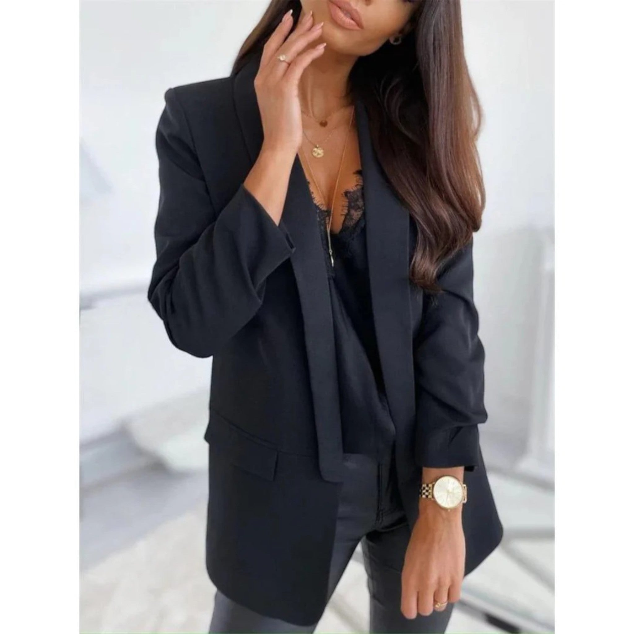 Dana | Stijlvolle Blazer Met Open Voorkant