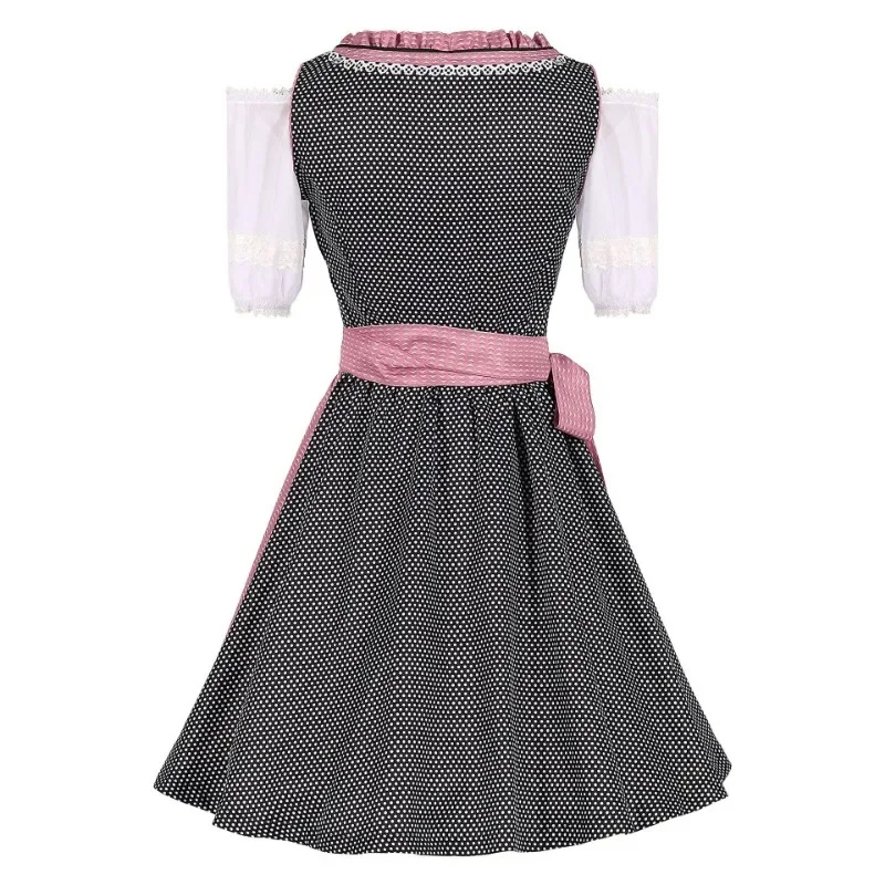 Roze Oktoberfest Dirndljurk | Blouse Met Ruches