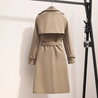 Senna - Elegant Trenchcoat Lang Dames comfortabel chique lang met knopen riem 